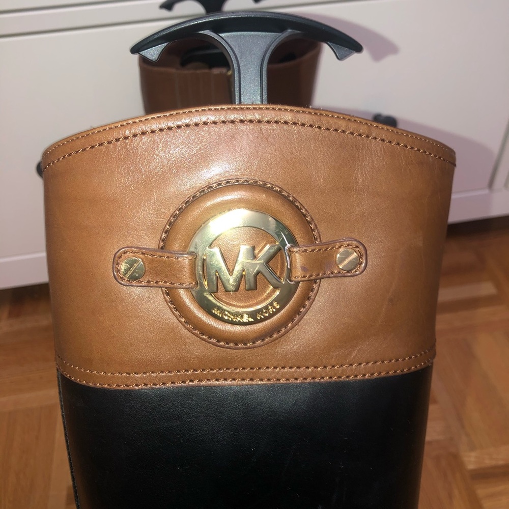 Michael Kors Riding Leather Boots - Picture 1 of 4